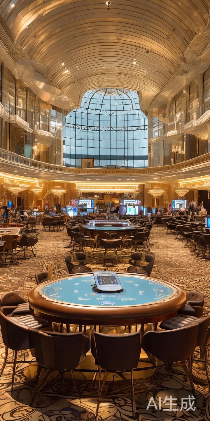 新葡京赌场内部空间布局极其讲究，按照不同的娱乐区域